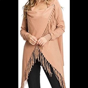 Burnt Orange Crossover Sweater